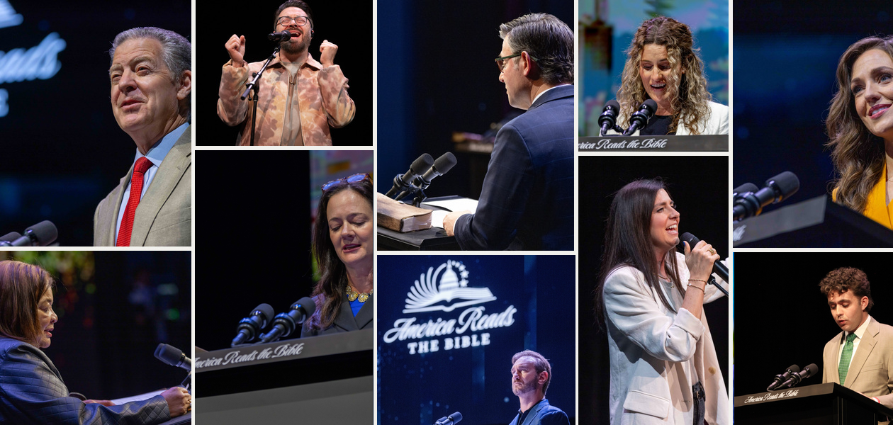 Collage of America Reads the Bible Participants